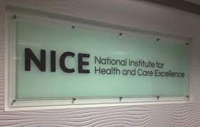 National Institute for Health & Care Excellence logo plaque