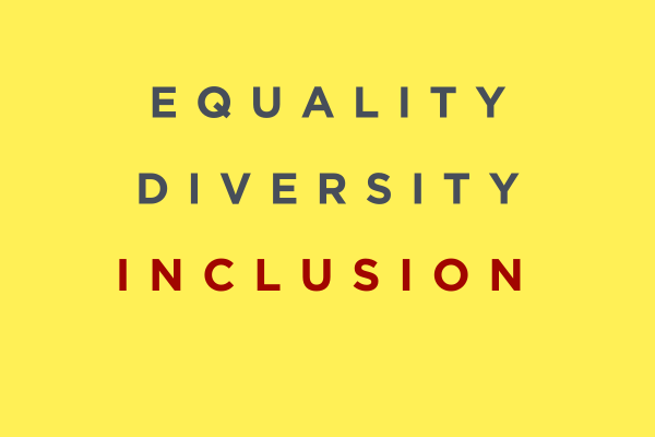 text image: Equality Diversity Inclusion