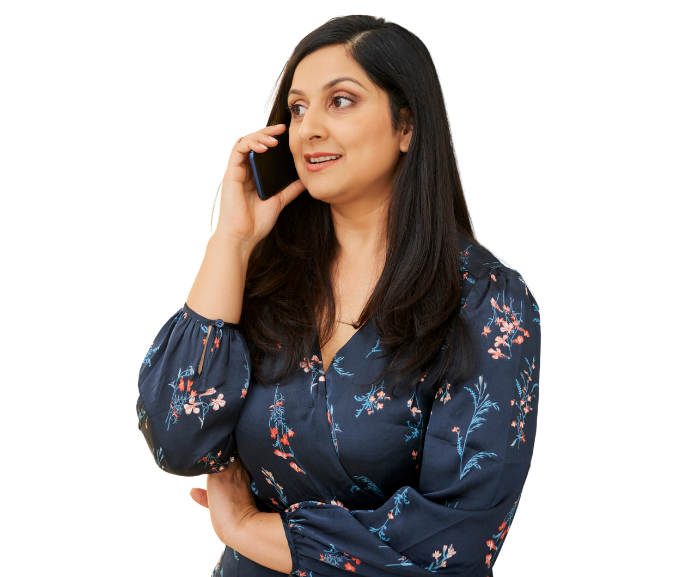 Woman on phone