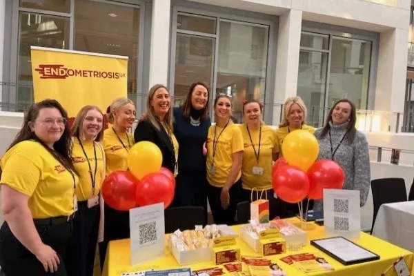 Group of Endometriosis UK volunteers at an event