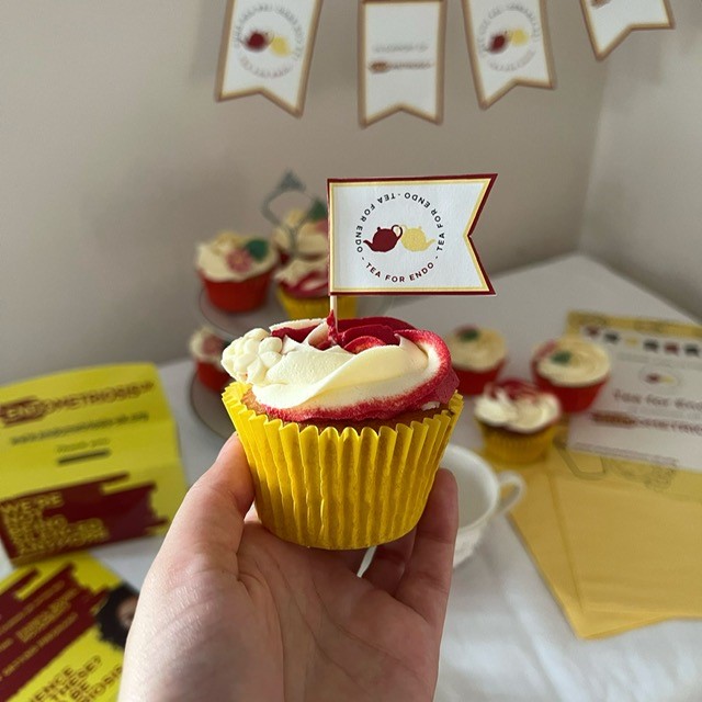 Tea for Endo Cupcake