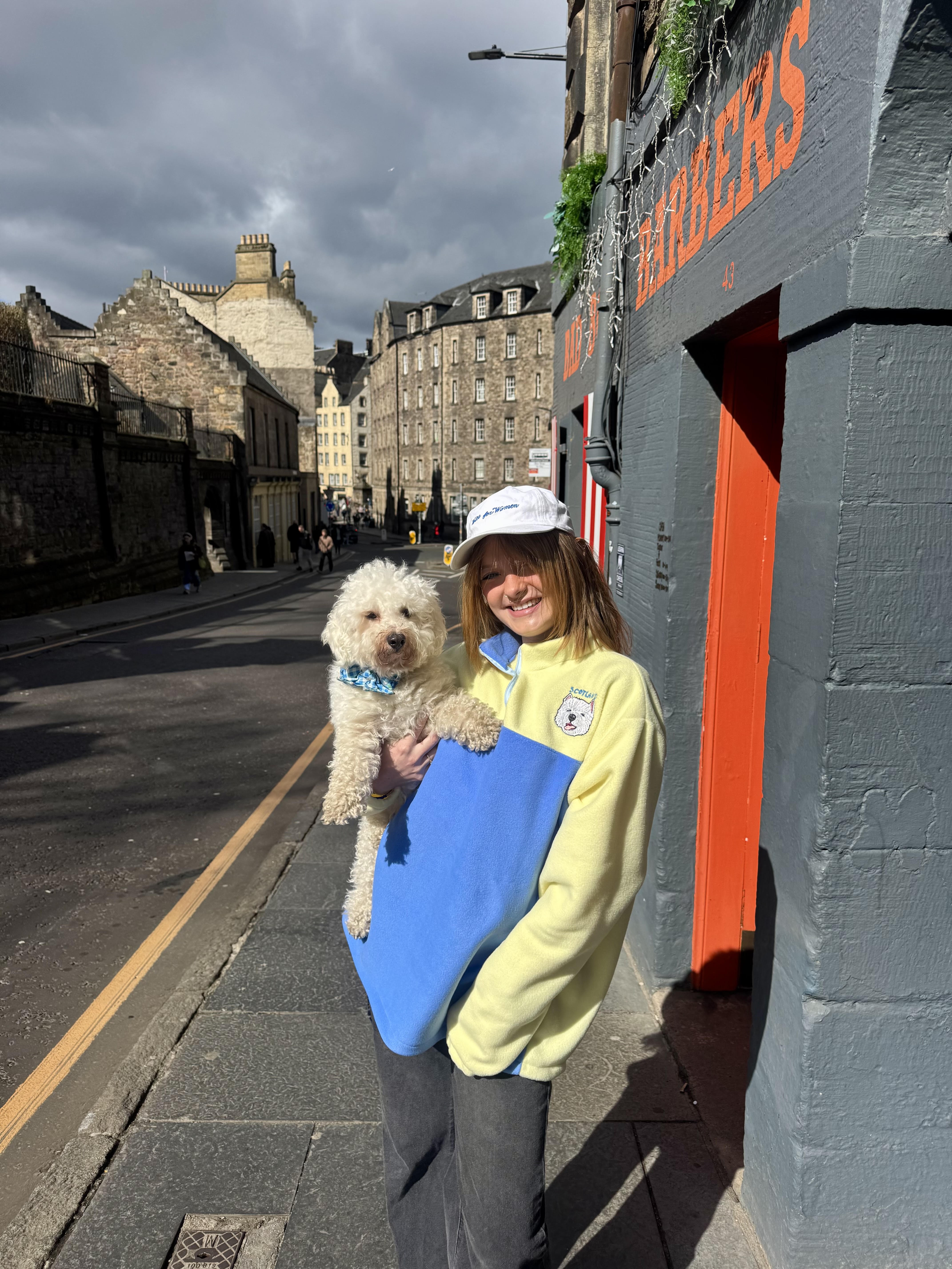 Picture of Alexandra with her dog