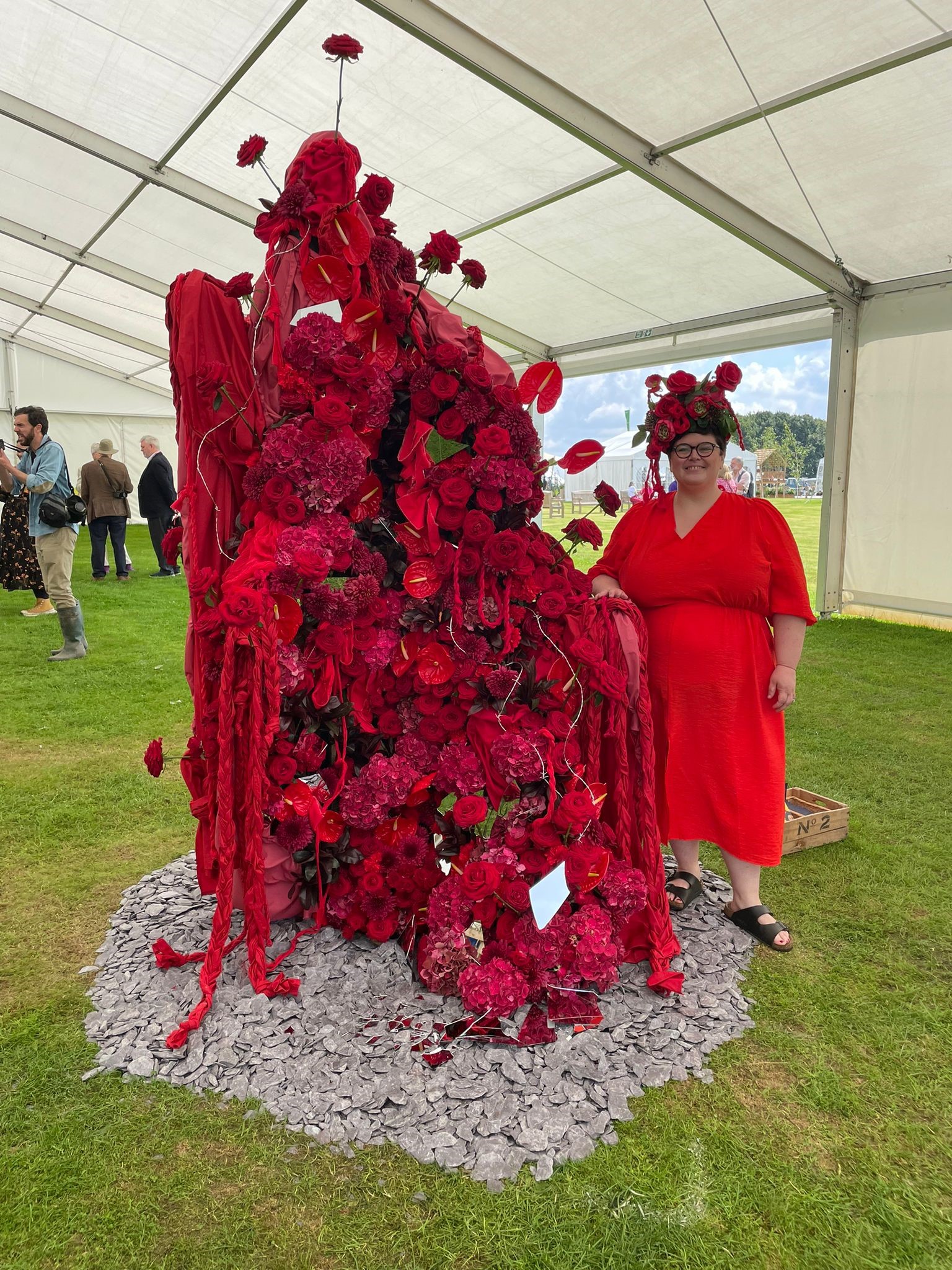 A photo of the Norris Floristry Tatton display