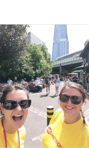 two women with Endometriosis UK T-shirts