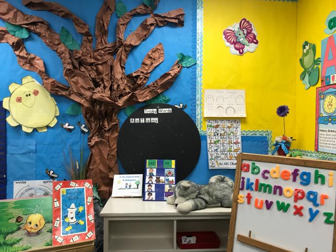 Picture of a primary school classroom from Unsplash