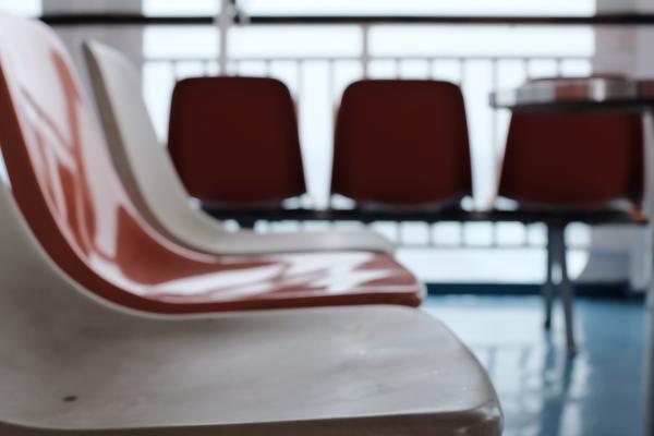 Empty waiting room chairs