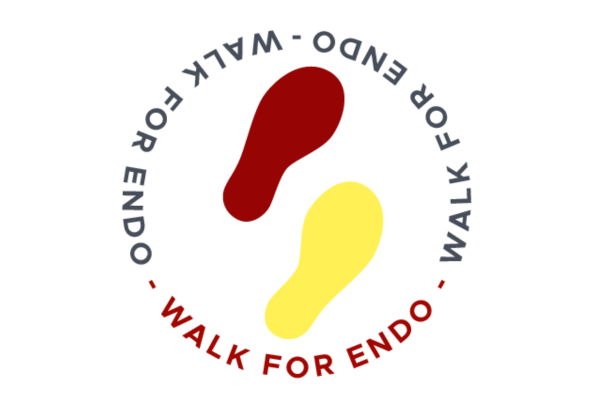 Red and yellow and feet logo